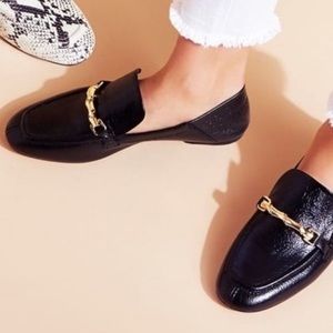 Vince Camuto NEW Black Patent Leather Perenna Collapsible Loafer Size 8
